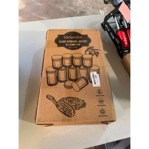 S-awake Glass Storage Jar Set 10 pc